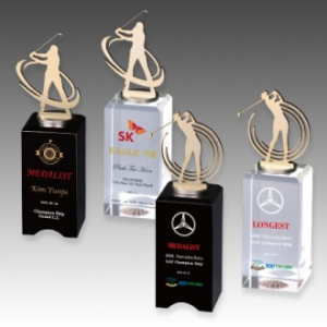 메탈 크리스탈 골프 트로피 S8A112-4567