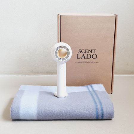 센트라도 패턴 담요 + 미니링 핸디선풍기 세트 #2