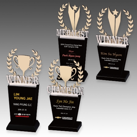 메탈 크리스탈 골프 트로피 S8A109-34 S8A110-34 #2