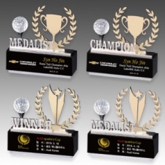 메탈 크리스탈 골프 트로피 S8A109-12 S8A110-12