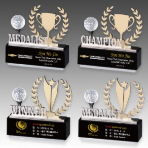 메탈 크리스탈 골프 트로피 S8A109-12 S8A110-12