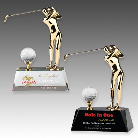 메탈 크리스탈 골프 트로피 S8A106-35 #2