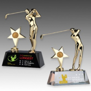 메탈 크리스탈 골프 트로피 S8A106-12