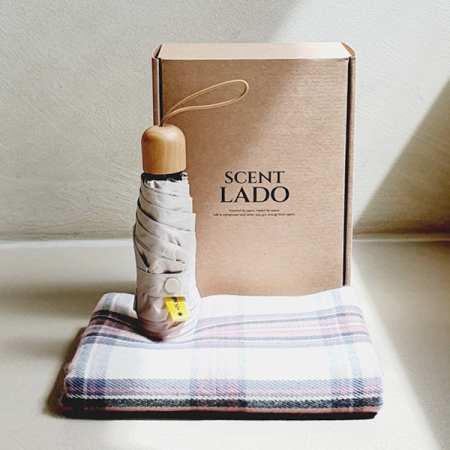 센트라도 국산 항공담요 + 캡슐우드 5단 우양산 세트 #2