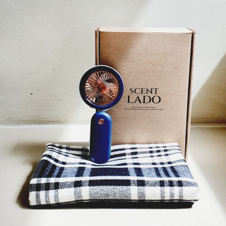 센트라도 국산 항공담요 + 미니 넥밴드 선풍기 세트 #2