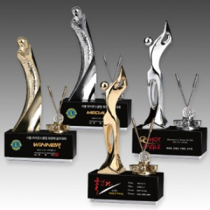 메탈 크리스탈 골프 트로피 S8A103-12 S8A104-12