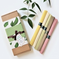푸른잎 오색 색동 소면 300g
