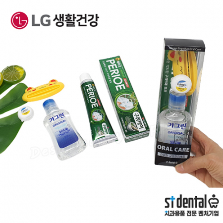 페리오치약100g 오랄케어3호 치실 가그린100ml 선물세트 #4