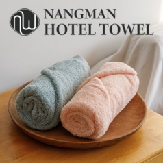 리빙코튼 낭만호텔타올 국내생산 포근한 순면 타올 민트/핑크 170g