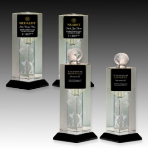 메탈 크리스탈 골프 트로피 S8A131-1234