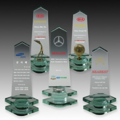 메탈 크리스탈 골프 트로피 S8A134