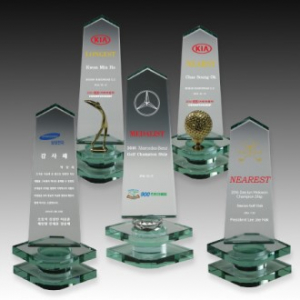 메탈 크리스탈 골프 트로피 S8A134