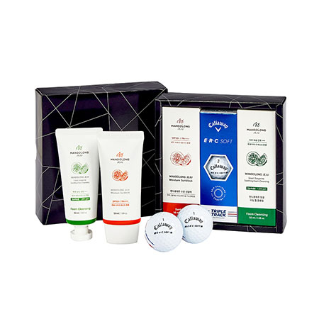 맨 도롱제 주골 프세트 캘러웨이 ERC트리플트랙 3구, 청귤폼클렌징 50ml 1ea,  선블럭 50ml 1ea,쇼핑백 #2