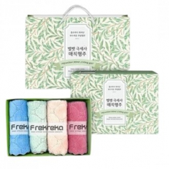 도톰한 극세사 양면 매직행주 4p 쇼핑백 매직타월 기념품 답례품 사은품 판촉 판촉물 선물세트 요술행주