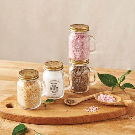 미니메이슨자 프리미엄 맛담 솔트 2P (100g*2) 천일염, 함초, 마늘, 복분자 중 택2 #2