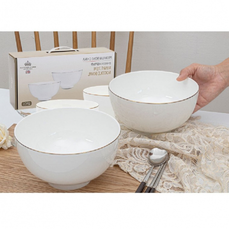 본차이나 모던골드 면기 2p, 우동기 라면그릇 그릇세트 그릇 접시 행사용품 식기세트 답례품 판촉물 국그릇 밥그릇 #2