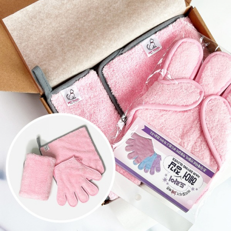 펫타올 세트 1호, 강아지 고양이 담요 목욕 수건 발수건 #2