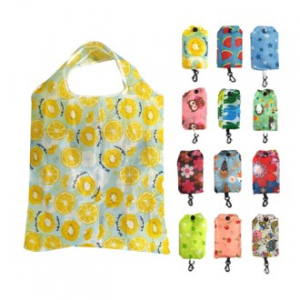 패턴 폴딩 고리 장바구니, 접이식 장바구니 시장가방 고리형 가방