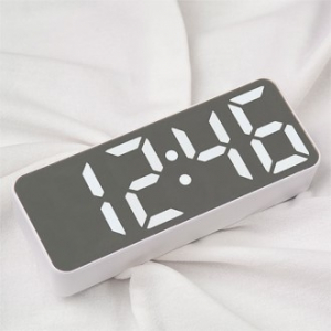 LED 슬림 미러 탁상시계