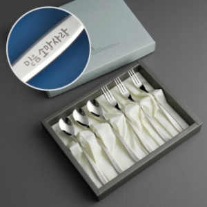 믿음소망사랑 6P 티스푼 포크세트 (교회창립 기념)