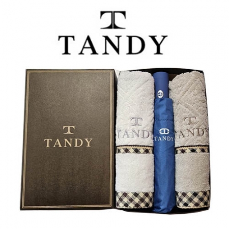 탠디 클래식 체크 타올 2매 + 3단 뉴로고 우산세트 38번 #2