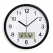 무소음 온습도 벽시계 350 블랙