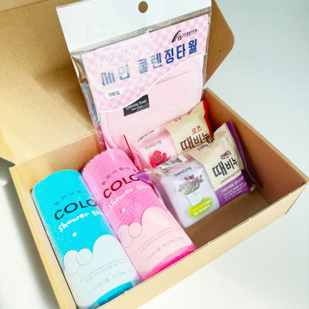 세안 세트 미세거품 색조화장 클렌징타월 샤워타올 때비누 #2