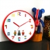작은이미지: 아이감성레고무소음벽시계레드 #2