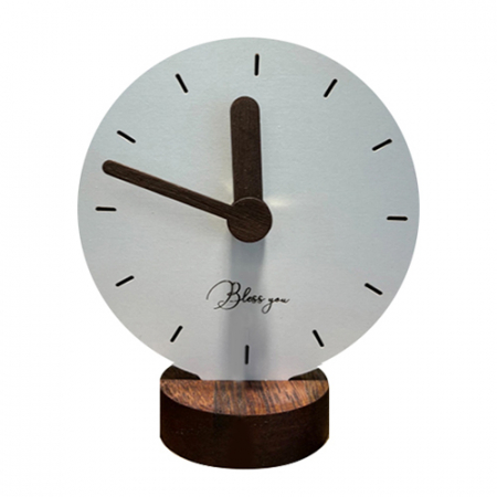 국내제작 Bless you 원목 탁상시계 #2