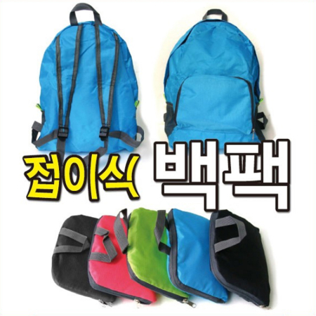 J98 접이식 백팩 보조가방 여행가방 장바구니형 5색 #2