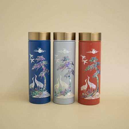 아름누리 컬러 소나무학 자개텀블러 3종 #3