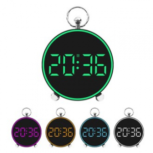 링 메탈라운드 LED 탁상시계 (GH8025)
