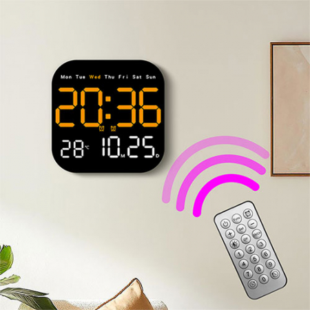 블랙페이스 정사각S LED시계(GH6650) #4