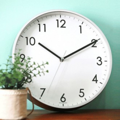 무소음 레일 라운드 벽시계 280