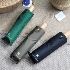 크로반 KR16 우드그립 튼튼한 3단우산 베니스