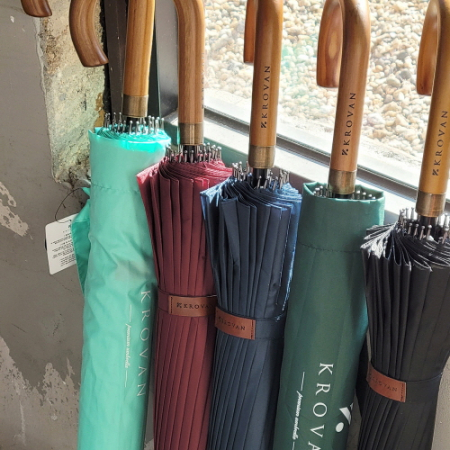 크로반 KR13 곡자형 우드손잡이 골프 장우산 알바트로스 #2