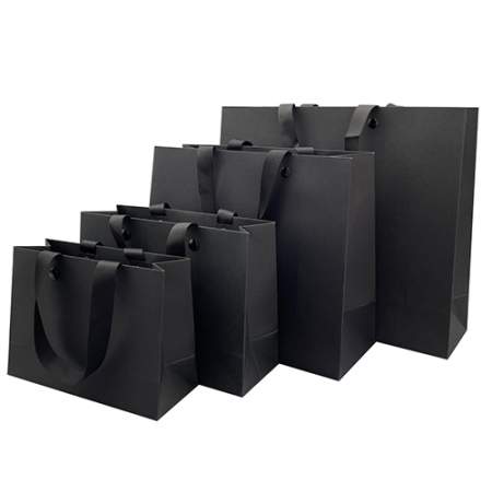 검정 고급 쇼핑백 250g 8가지 사이즈 #3