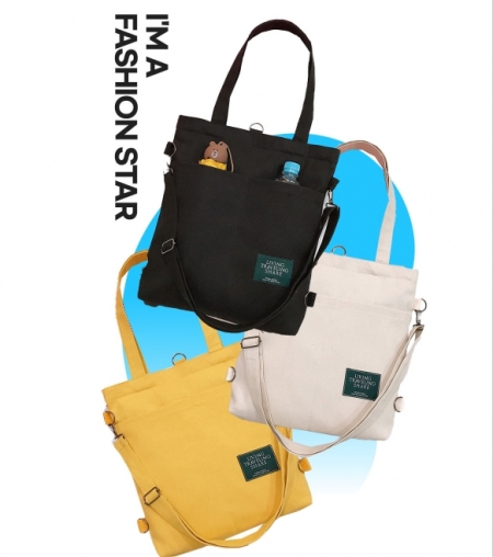 캔버스가방 에코백 수납많은에코백 숄더백 크로스백 학생 대학생 직장인 행사 사은품 #2