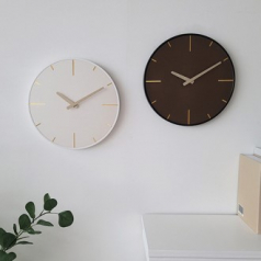 무소음 골드 라인 벽시계 300