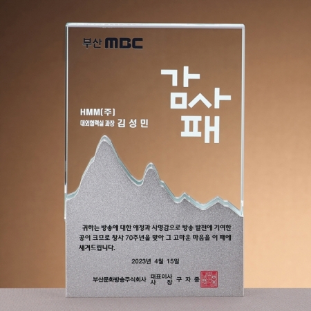 크리스탈 상패 SAM24P048 #2