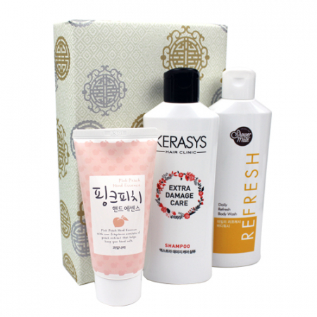 케라시스 샴푸 + 샤워메이트 바디워시 + 과일나라 핸드 에센스 3종 포장지 포장 #2