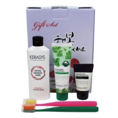 케라시스 샴푸 180ml + Nard(나드)치약 + NARD 폼클렌징 + 부케가르니 미세모 칫솔 5종세트 케이스 선택