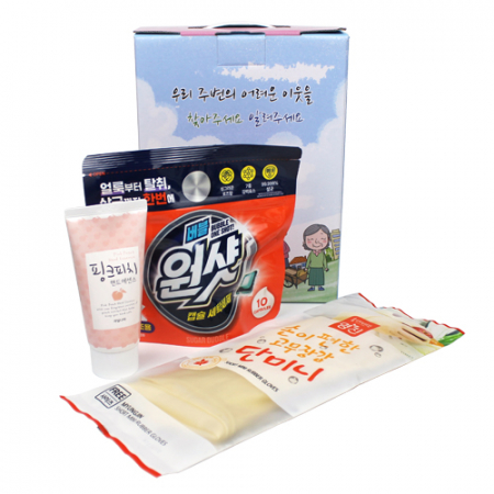 과일나라 핸드에센스 + 버블원샷 캡슐세제 + 고무장갑 3종세트 (어려운이웃 이미지교체 가능) #2