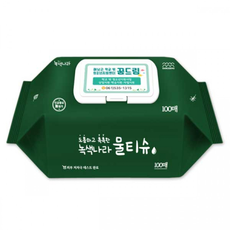 녹색나라 도톰 촉촉 물티슈 100매 #2