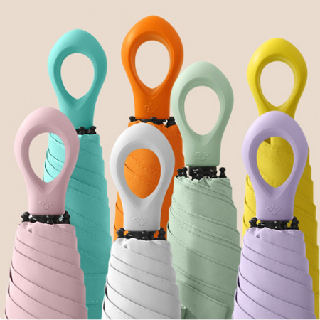 초경량 파스텔 미니 양우산, 5단 암막 양우산-러브홀릭 #2