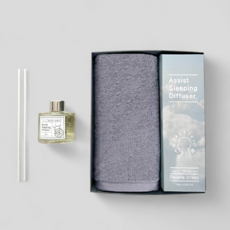 프리미엄 디퓨져 수건 답례품 수면A(디퓨져 120ml 1+뉴컬러무지 타올 1) 선물세트 단체선물 기념선물 #4