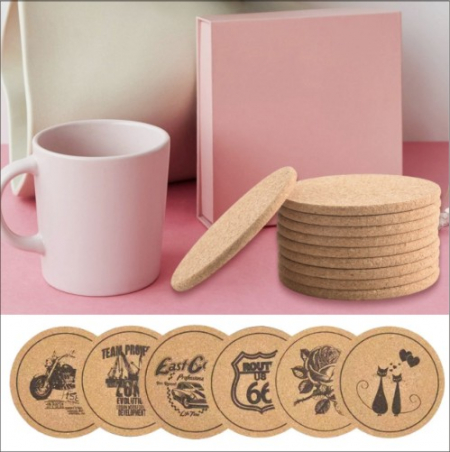 에코 코르크 컵받침, 콜크 칼라 컵받침, 원목 컵받침 #5