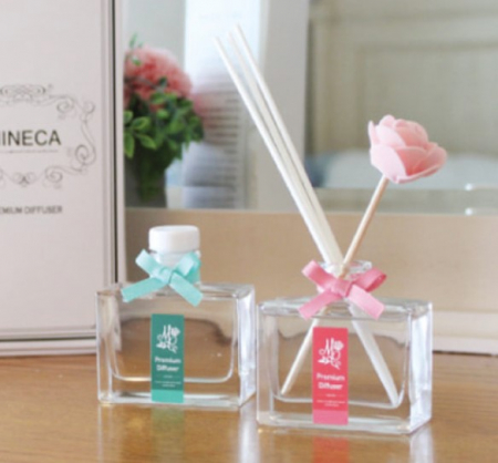 미네카 파스텔 플라워 사각 디퓨져 70ml 1P( 화이트스틱3ea+플라워스틱1ea) #2