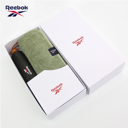 리복 3단수동 암막 슬림 우산 + 160g 면사타올 세트 #2