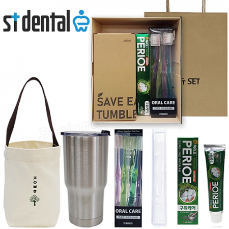 와우5호 선물세트 심플st텀블러 오랄케어 크리스탈캡칫솔6p(쇼핑백) #3
